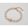 Freshwater Pearl Bracelets Cultured Pearl 14K Gold Filled Bracelet with Adjustable Chain Jewelry Gift for Women Wife Girls Mother
