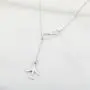 ENSIANTH Infinity and Airplane Lariat Y Necklace Jet Plane Jewelry for Stewardess Flight Attendant Traveler