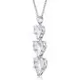 LUX AND GLAM Lovely Romantic Triple Love Simulated Diamond CZ Heart Pendant Necklace Jewelry Collection - On 18'' Anchor Chain LUX AND GLAM Lovely Romantic Triple Love Simulated Diamond CZ Heart Pendant Necklace Jewelry Collection - On 18'' Anchor Chain