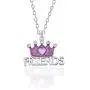 2 Pcs/Set Enamel Rainbow Cloud Purple Crown Pendant Necklace Sets BFF Friendship Jewelry Gifts for Kids 2 Pcs/Set Enamel Rainbow Cloud Purple Crown Pendant Necklace Sets BFF Friendship Jewelry Gifts for Kids