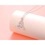 925 Sterling Silver Celtic Motherhood Knot Necklace Jewelry for Women Mom Birthday Gift, 18 Inch