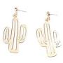 YINLIN Enamel Alloy Colorful Cute Cactus Dangle Earrings