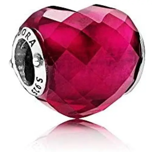 PANDORA Shape of Love, Fuchsia Rose Crystal PANDORA Shape of Love, Fuchsia Rose Crystal