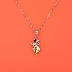 WUSUANED Phoenix Bird Necklace Fire Bird Necklace Inspirational Jewelry Gift for Women