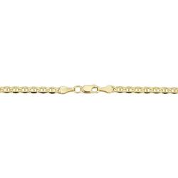 Kooljewelry 14k Yellow Gold Filled 3.3 mm Mariner Link Necklace (18, 20, 22, 24, 30 or 36 inch)