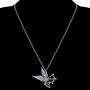 DOWAY Halloween Antique Alloy Plated Wings Archery Skeleton Skull Pendant Necklace Novelty Jewelry for Women Girls Charm Party Gift