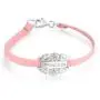 Small Heart Leather Pink Princess Word Name Plate ID Bracelet For Women For Teen 925 Sterling Silver 6 Inch Small Heart Leather Pink Princess Word Name Plate ID Bracelet For Women For Teen 925 Sterling Silver 6 Inch