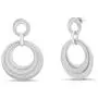 CATHERINE MALANDRINO Statement Multi Circle Drop Door Knocker Earrings for Women (White) CATHERINE MALANDRINO Statement Multi Circle Drop Door Knocker Earrings for Women (White)