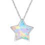 Hypoallergenic Earrings Synthetic Opal Star Stud Earrings Tiny Small Earrings Gifts for Women Earrings Sterling Silver Minimalist Jewelry for Sensitive Ears