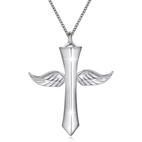 Cremation Jewelry Sterling Silver Engraved Urn Necklace for Ashes Keepsake Pendant Necklace Cremation Jewelry Sterling Silver Engraved Urn Necklace for Ashes Keepsake Pendant Necklace