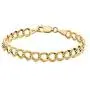 Orostar 10K Yellow Gold Chain Link Dainty Bracelets for Women, Charm Link, Figaro, Singapore, and Mariner Chains