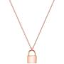 Mevecco Gold Dainty Initial Necklace Lock Necklace 18K Gold Plated Padlock Necklace Letter Necklaces for Women Minimalist Personalized Jewelry