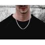 Savlano 925 Sterling Silver 6mm Solid Italian Rope Diamond Cut Twist Link Chain Necklace with Gift Box for Men & Women - Made in Italy