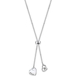 Ubrand 12 Constellations Necklace, Stainless Steel Heart-Shaped 12 Constellations for Women Jewelry Constellation Vertical Bar Looped Adjustable Long Necklace Birthday Gifts