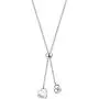 Ubrand 12 Constellations Necklace, Stainless Steel Heart-Shaped 12 Constellations for Women Jewelry Constellation Vertical Bar Looped Adjustable Long Necklace Birthday Gifts