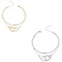 2 Pcs Delicate Layered Handcuffs Anklets Boho Silver Plated Gold Plated Fashion Anklet Summer Beach Elegant Anklet for Women Girls Jewelry