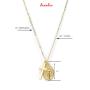 Avanlin Vintage Virgin Mary Necklace Gold Cross Pendant Necklaces Chain Charm Jewelry for Women and Girls