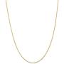 Solid 18k Yellow Gold 1.10mm Singapore Chain Necklace - with Secure Lobster Lock Clasp