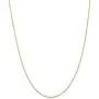 Solid 18k Yellow Gold 1.10mm Singapore Chain Necklace - with Secure Lobster Lock Clasp