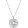 Boma Jewelry Sterling Silver Cut-Out Lotus Blossom Flower Pendant Necklace, 20 Inches