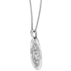 Silpada Proof It Reversible Coin Disc Pendant Necklace in Sterling Silver, 18'' + 2''