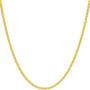 Lifetime Jewelry 1.7mm Curb Link Chain Necklace for Women & Men 24k Gold Plated