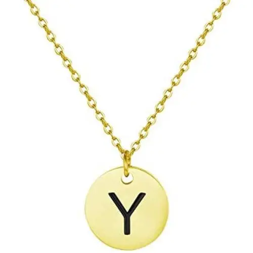 Sereney Initial Necklaces, 18k Gold/Rose-Gold/Silver Plated Engraved Letter Necklace for Women, Gifts for mom, Women Jewelry to Best Friend, Bridesmaid.