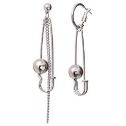 IBEEDOW Korea Style Stainless Steel Tassel Drop Earrings for Women Drop Hypoallergenic Hoop Earrings