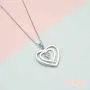 S925 Sterling Silver Best Friend Friendship BFF Heart Jewelry Pendant Necklace S925 Sterling Silver Best Friend Friendship BFF Heart Jewelry Pendant Necklace