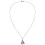 AeraVida Interwoven Snakes Triquetra or Trinity Knot .925 Sterling Silver Pendant Necklace