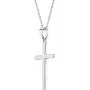 925 Sterling Silver Cross Necklace Pendant Plain Classic Traditional 19'' 925 Sterling Silver Cross Necklace Pendant Plain Classic Traditional 19''