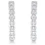 La Joya 3/4-2 Carat Total Weight (ctw) Lab Grown Diamond Hoop Earrings for Women- White Rhodium or Yellow Gold Plated 925 Sterling Silver Earrings - With Superior GH Color And SI Clarity Diamonds La Joya 3/4-2 Carat Total Weight (ctw) Lab Grown Diamond Hoop Earrings for Women- White Rhodium or Yellow Gold Plated 925 Sterling Silver Earrings - With Superior GH Color And SI Clarity Diamonds