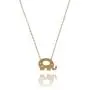 MaLove Lovely Elephant Inspirational Pendant Necklace, Handmade Gold-Tone Plated Pendant Necklace Jewelry Gift for Women