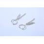 VNOX 3 Pcs/Set Mens Womens Minimalist Clip On Earrings Non Piercing Cross Charm Dangle Hinged Stud Earrings