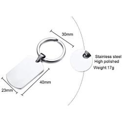 VNOX Engraved Inpsirational Quote Dog Tag Pendant Necklace Brithday Graduation Gift for Son Daughter Dad Husband Best Friend
