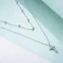 925 Sterling Silver Cross/Star Moon Layered Choker Necklace for Women Girls 925 Sterling Silver Cross/Star Moon Layered Choker Necklace for Women Girls