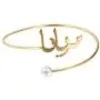 MANZHEN Custom Arabic Name Bangle Bracelet with Pearl Personalized Customization Fashion Jewelry Best Gift for Women MANZHEN Custom Arabic Name Bangle Bracelet with Pearl Personalized Customization Fashion Jewelry Best Gift for Women
