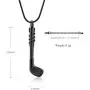 mingkejw Cremation Jewelry for Ashes Golf Cue Stainless Steel Urn Necklace for Human Pet for Ashes –Keepsake Memorial Jewelry