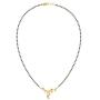 CaratLane Chayla Leafy Gold Mangalsutra in 18 K Yellow Gold with Jewelry Gift Box