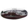 Star Wars Jewelry RockLove Planetary Medallion - Cloud City, Dark Red Matte, 28mm (SWRLBFPNK01SIL)