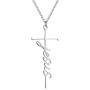Mothers Day Gift Faith Cross Necklace Hope Believe Pendant Necklace Religious Jewelry for Women