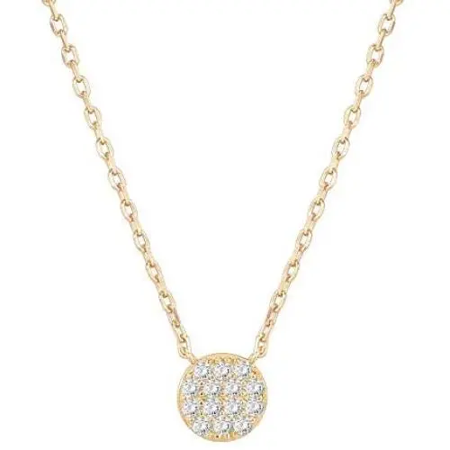 PAVOI 14K Gold Plated Sterling Silver Dot Pendant | Layered Necklaces | Gold Necklaces for Women | 18'' Length with a 2'' Extension