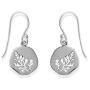 Boma Jewelry Sterling Silver Cut-Out Leaf Branch Dangle Earrings