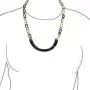 Bling Jewelry Earth Tone Brown Handmade Natural Statement Boho Fashion Buffalo Horn Oval Chain Link Necklace for Women Bling Jewelry Earth Tone Brown Handmade Natural Statement Boho Fashion Buffalo Horn Oval Chain Link Necklace for Women