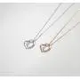 Agvana 18K 14K Solid Rose Gold White Gold Diamond Dolphin Heart Dainty Pendant Necklace Fine Jewelry Anniversary Birthday Gifts for Women Teen Girls Mom Grandma Daughter Her with Jewelry Box, 16''+2''