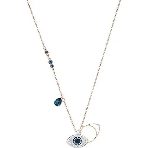 SWAROVSKI Crystal Duo Evil Eye Rose Gold-Plated Necklace SWAROVSKI Crystal Duo Evil Eye Rose Gold-Plated Necklace