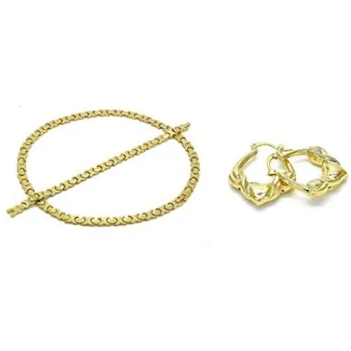 Womens 14K Gold Plated Hugs Kisses XOXO Necklace Bracelet Earrings Jewelry Set Hollow Hugs Kisses Design Heart Round Hoop XOXO Earrings 30mm Womens 14K Gold Plated Hugs Kisses XOXO Necklace Bracelet Earrings Jewelry Set Hollow Hugs Kisses Design Heart Round Hoop XOXO Earrings 30mm
