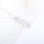 LGSY Sterling Silver Long Tube Pearl Cage Pendants for Women, Design Pearl Cage Pendants for Pearl Jewelry Making, Essential Oil Diffuser Lockets for Pearl Jewelry