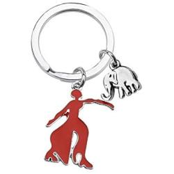 SEIRAA Delta Sigma Theta Sorority Gifts Elephant Delta Charm Key Chain DST Jewelry for For Women Girls