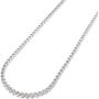 Authentic Solid Sterling Silver Franco Box Link .925 Rhodium Necklace Chains 1MM - 5.5MM, Silver Chain for Men & Women, Made In Italy, Next Level Jewelry